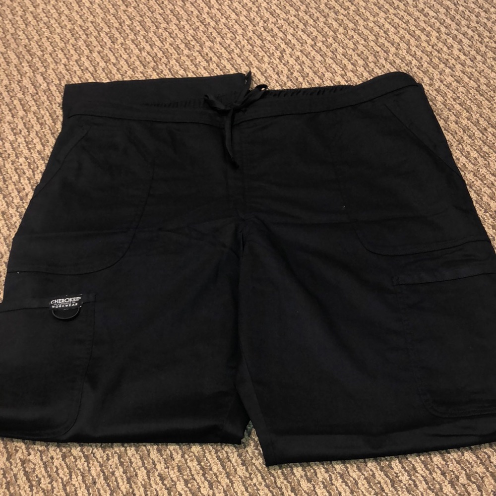 Cherokee Scrub Pants, XL Tall, Black